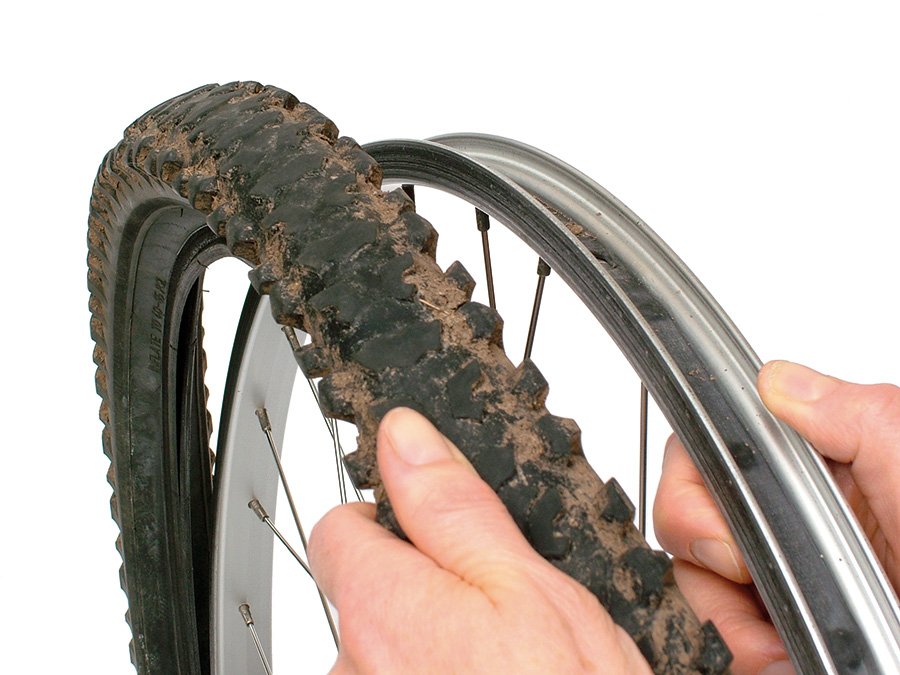 Removing store bike tire